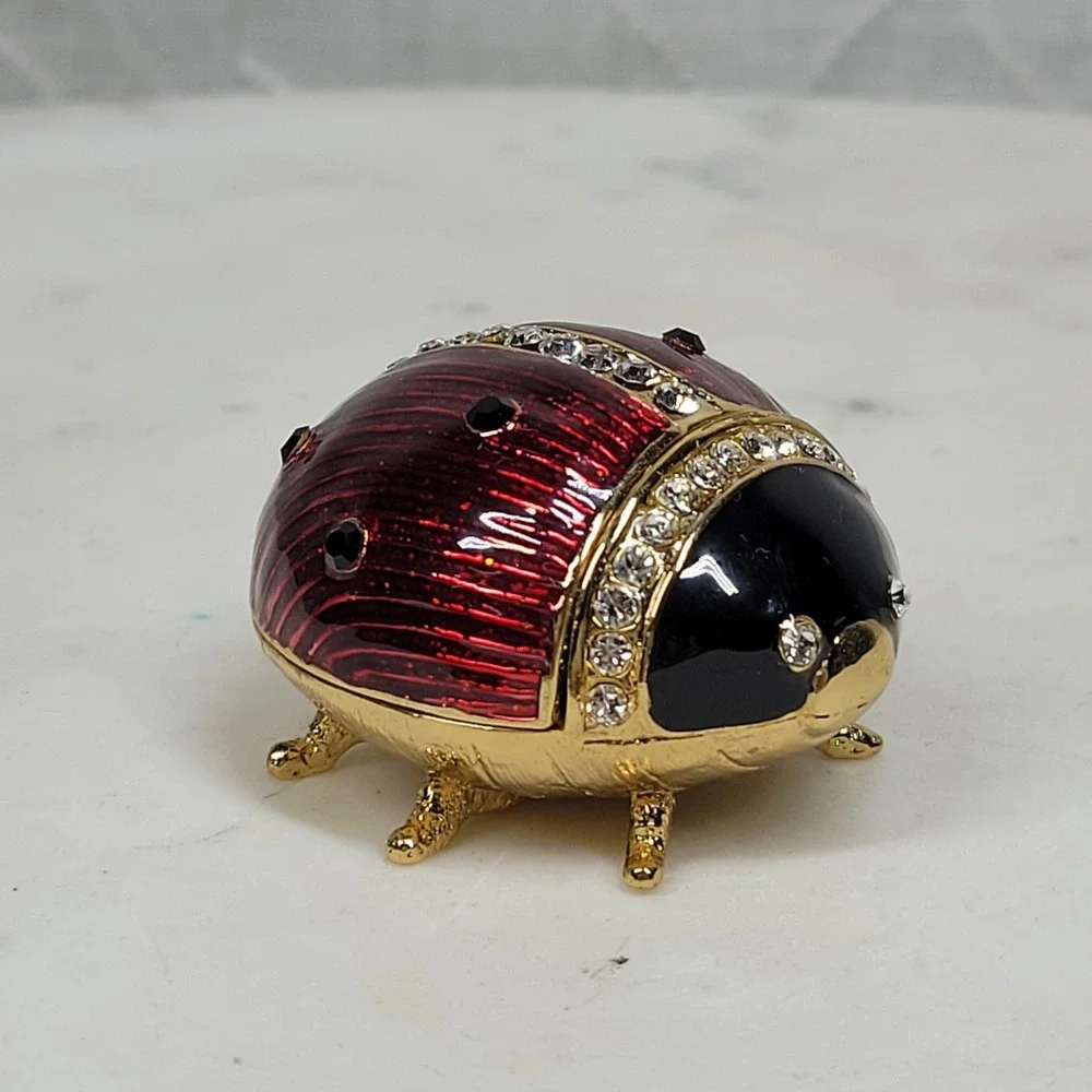 Kingspoint Designs Ladybug Enamel Trinket Box 2